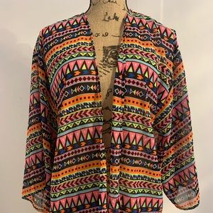 Cute colorful bathing suit cover up